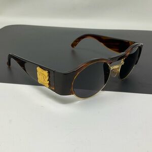 Vintage 90s MAX Tortoiseshell  Sunglasses Gold Logo made in italy